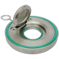 Изображение товара Клапан обратный лепестковый DN.ru 1S-316-316-VITON-Fb Ду50 Ру16 WDVF межфланцевый, одностворчатый, корпус - нержавеющая сталь AISI 316, диск - нержавеющая сталь AISI 316, уплотнение - Viton (опрессовано)