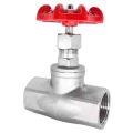 Изображение товара Клапан запорный DN.ru 304-304-PTFE-T-S Ду15 Ру14 двухходовой резьбовой, корпус - нержавеющая сталь 304, внутренняя/внутренняя резьба, управление штурвал (опрессовано)
