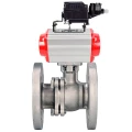 Изображение товара Кран шаровой DN50 фланцевый 316/PTFE с пневмоприводом PA-DA-083