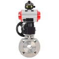 Изображение товара Кран шаровой DN80 нержавеющая сталь 316, пневмопривод, NAMUR