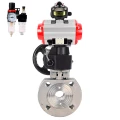 Изображение товара Кран шаровой BV3232P-FP-Fb-ISO-H DN80, нержавеющая сталь 316, пневмопривод NAMUR