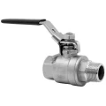 Изображение товара Кран шаровой DN.ru BV3131P(2pc)-FP-T-H ВР/НР Ду40 Ру40 нержавеющая сталь AISI 304, полнопроходной, внутренняя резьба/наружная резьба, уплотнение - PTFE, ручка-рычаг