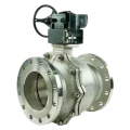 Изображение товара Кран шаровой DN.ru BV3232P(2pc)-FP-F-ISO-R Ду300 Ру16 полнопроходной двухходовой, нержавеющая сталь 316, фланцевый, уплотнение - PTFE, с редуктором
