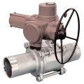 Изображение товара Кран шаровой DN.ru BV3232P(3pc)-FP-W-ISO-H LONG Ду150 Ру16 полнопроходной, корпус - нержавеющая сталь 316, уплотнение - PTFE, под приварку, с 1-оборотным электроприводом ГЗ-ОФ-630/30 380В