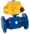 Изображение товара Кран шаровой Temper Ду40 Ру40 полнопроходной, двухходовой, углеродистая сталь 20, уплотнение - PTFE, фланцевый, с электроприводом DN.ru QT-N-005EM-O1-380VAC-У1 380В