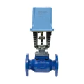 Изображение товара Клапан регулирующий двухходовой DN.ru 25ч945п Ду15 Ру16 Kvs1,6, серый чугун СЧ20, фланцевый, Tmax до 150°С с электроприводом DAV 1500 - 220B (опрессовано)