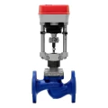 Изображение товара Клапан регулирующий двухходовой КПСР серии 100 Ду80 Ру16 Kvs100, серый чугун СЧ20, фланцевый, Tmax до 150°С с электроприводом Катрабел TW-500-XD220