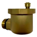Изображение товара Воздухоотводчик поплавковый автоматический DN.ru AVA00S-T Ду15 Ру10 корпус - латунь HPb57-3, материал золотника - Silicon, тип присоединения - резьбовой, угловой