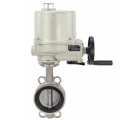 Изображение товара Затвор дисковый поворотный DN.ru WBV3131V-2W-Fb Ду150 Ру16 нержавеющая сталь 304 ВИТОН электроприво