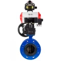 Изображение товара Затвор дисковый поворотный DN.ru WBV1313E-2W-F Ду150 Ру16 фланцевый