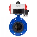 Изображение товара Затвор дисковый поворотный DN.ru WBV1331E-2W-F-H Ду80 Ру16 с пневмоприводом