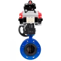 Изображение товара Затвор дисковый поворотный DN.ru WBV1313E-2W-F Ду125 Ру16 с пневмоприводом