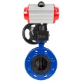 Изображение товара Затвор дисковый поворотный DN.ru WBV1313E-2W-F Ду50 Ру16 с пневмоприводом