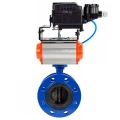 Изображение товара Затвор дисковый поворотный DN.ru WBV1313E-2W-F Ду150 Ру16 с пневмоприводом