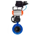 Изображение товара Затвор дисковый поворотный DN.ru WBV1313E-2W-F Ду125 Ру16 с пневмоприводом