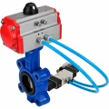 Изображение товара Затвор дисковый поворотный DN ru WBV1631N-2W-Fb-H Ду80 Ру16 LUG с пневмоприводом 4V320-08 NAMUR AC2