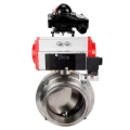 Изображение товара Поворотный дисковый затвор DN.ru WBV3131E-2W-C-H Ду40 с пневмоприводом для промышленности