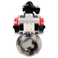 Изображение товара Дисковый поворотный затвор DN.ru WBV3131S-2W-C-H Ду20 с пневмоприводом стойкий к коррозии