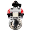 Изображение товара Затвор дисковый поворотный DN.ru WBV3131S-2W-T-H Ду65 поворотный с пневмоприводом