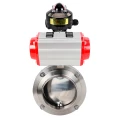 Изображение товара Затвор дисковый поворотный DN.ru WBV3131E-2W-W-H Ду32 Ру10 с пневмоприводом