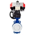 Изображение товара Затвор дисковый поворотный DN.ru WBV3434Pf-2W-Fb-H Ду65 Ру16 с пневмоприводом