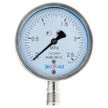 Изображение товара Манометр радиальный гидрозаполненный ЭКОМЕРА МД90-100 шкала 0-2.5 МПа, корпус 100 мм, присоединение G1/2″