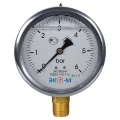 Изображение товара Манометр радиальный гидрозаполненный ЭКОМЕРА МД93-100 G1/2 0-40 бар корпус 100 мм