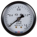 Изображение товара Манометр осевой ЭКОМЕРА МД02-63 шкала 0-1.6 МПа