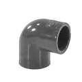 Изображение товара Отвод ПВХ Effast Дн20 угол 90 градусов Ру16 под клеевое соединение напорный серый