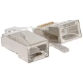 Изображение товара Коннектор EKF TERACOM PRO TRP-PLUG-5EFTP тип RJ-45, категория 5E, конфигурация 8P8C, экранированный, универсальный, упаковка 20 шт.