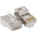 Изображение товара Коннектор RJ-45 категории 5E FTP EKF TRC-PLUG-5EFTP, упаковка 20 шт.