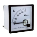 Изображение товара Амперметр аналоговый EKF PROxima AMA-961 на панель, диапазон измерений - 0-1000 А, размер - 96х96 мм, квадратный вырез, включение через транформатор тока
