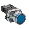 Изображение товара Кнопка EKF PROxima BW61 Ду22 с подсветкой, с фиксацией, NO, IP40, 24В, синяя