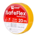 Изображение товара Изолента EKF SafeFlex 0.15х19 мм, цвет желтый, длина 20 м