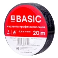 Изображение товара Изолента EKF Basik ПВХ класс А, 0,18х19 мм, черная, 20 м
