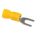 Изображение товара Наконечник вилочный EKF НВИ 5.5-4 сечение проводника 4-6 мм2, отверстие под винт М4, цвет желтый, материал корпуса медь луженая, изолированный, упаковка 50 шт