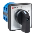 Изображение товара Переключатель кулачковый EKF ПК-1-121 10А 1P (0-1-2-3), четырехпозиционный, 1 полюс, напряжение питания 230/400 B, 10 А, степень защиты IP20