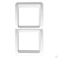 Изображение товара Рамка EKF PROxima Лондон 2 поста 80х160х20 мм, корпус - пластик, монтаж - вертикальный, цвет - белый