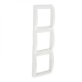 Изображение товара Рамка EKF PROxima Лондон 3 поста 80х240х20 мм, корпус - пластик, монтаж - вертикальный, цвет - белый EEM-V-303-10