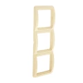 Изображение товара Рамка EKF PROxima Лондон 3 поста 80х240х20 мм, корпус - пластик, монтаж - вертикальный, цвет - бежевый EEM-V-303-20