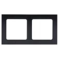Изображение товара Рамка EKF PROxima Стокгольм 2 поста 82х153 мм универсальный цвет черный