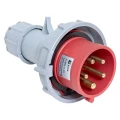 Изображение товара Вилка переносная EKF 32А 380В 5 полюсов 3Р+РЕ+N, степень защиты IP67, корпус - полиамид, цвет красный