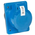 Изображение товара Розетка кабельная EKF PS-32 2Р+РЕ, сила тока - 32А, напряжение - 220В, IP44, скрытая, цвет - синий ps-423-32-220