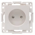 Изображение товара Розетка EKF Стокгольм 1-местная, сила тока - 10А, без заземления, с защитными шторками, механизм, способ монтажа - скрытый, цвет - белый