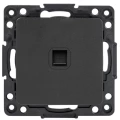 Изображение товара Розетка компьютерная EKF Стокгольм 1-местная, RJ-45, механизм, способ монтажа - скрытый, цвет - черный