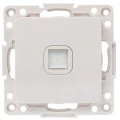 Изображение товара Розетка телефонная EKF Стокгольм 1-местная, механизм, способ монтажа - скрытый, цвет - белый