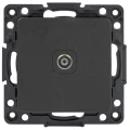 Изображение товара Розетка телевизионная EKF Стокгольм 1-местная, 75Ом 5-862МГц, проходная, механизм, способ монтажа - скрытый, цвет - черный EZA00-127-10