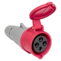 Изображение товара Розетка переносная EKF PROxima PS-224 PRO, номинальный ток - 32 А, номинальное напряжение - 380-415 В, частота тока - 50 Гц, IP44, климатическое исполнение - УХЛ3.1, количество полюсов - 4, с заземлением, цвет - красный/серый