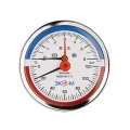 Изображение товара Термоманометр Экомера МД04-63 мм 6 бар 120°C G1/4 с переходником G1/2 осевой