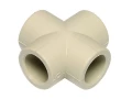 Изображение товара Крестовина Ekoplastik SKRI Дн40 Ру20 из полипропилена для систем водоснабжения